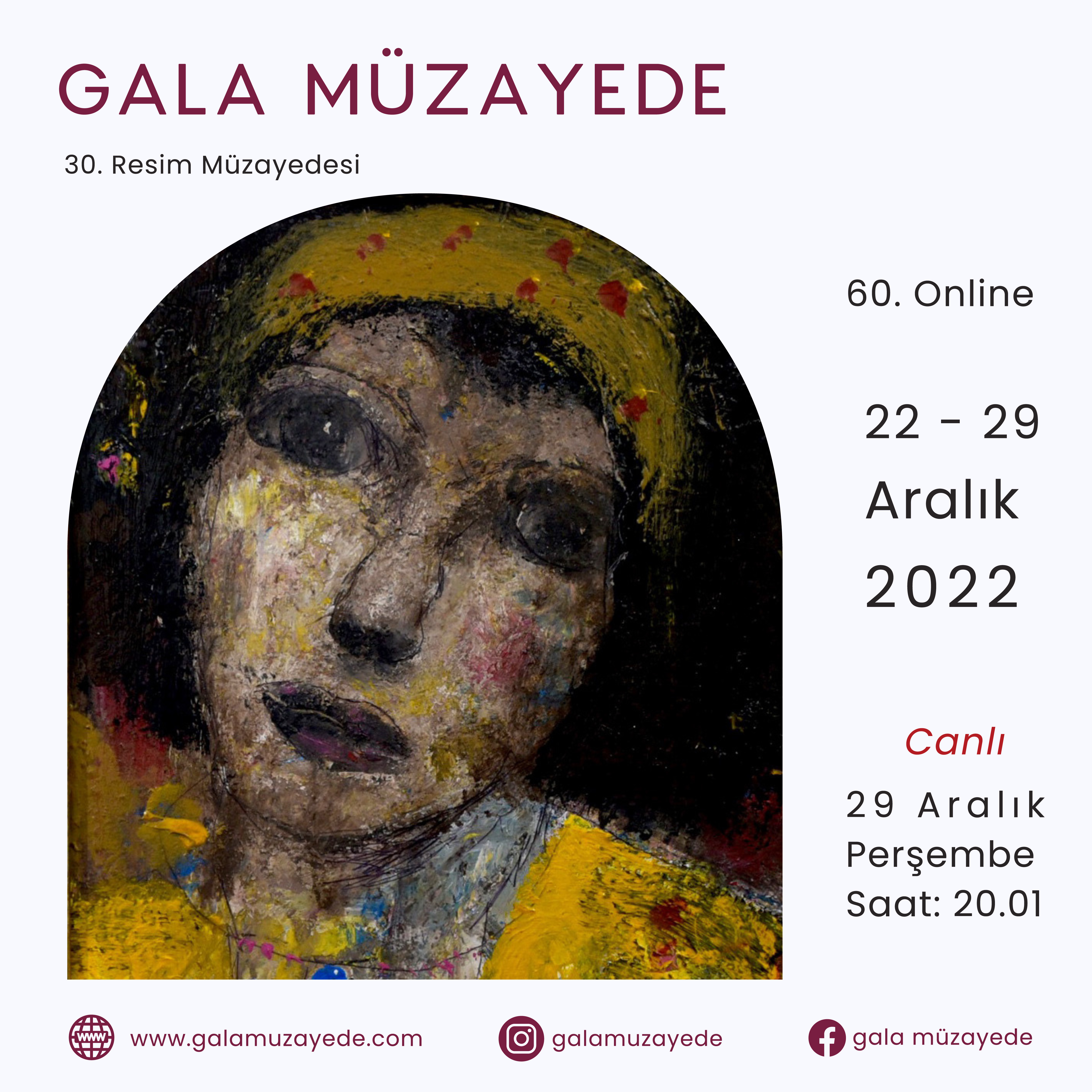 60. ONLINE 30. RESİM MÜZAYEDESİ - Gala Müzayede